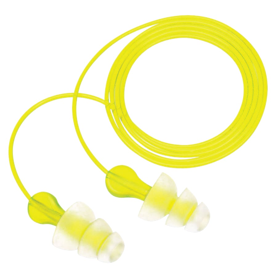 3M P3000 Tri-Flange Earplugs Corded 100 Pair/Box