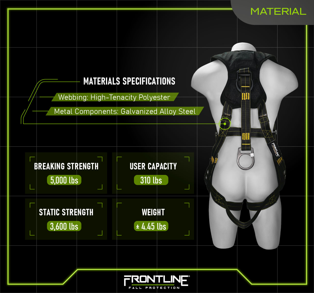 Frontline 150DHVT Derrick Vest Style Harness