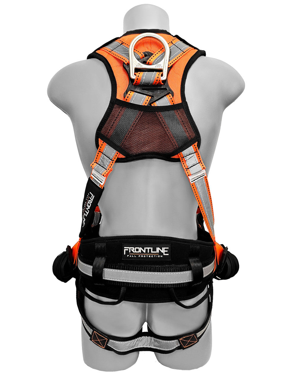Frontline 100RCTB Combat Reflective Construction Full Body Harness with Tongue Buckle Legs and Trauma Straps