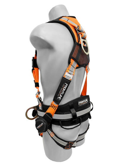 Frontline 100RCTB Combat Reflective Construction Full Body Harness with Tongue Buckle Legs and Trauma Straps