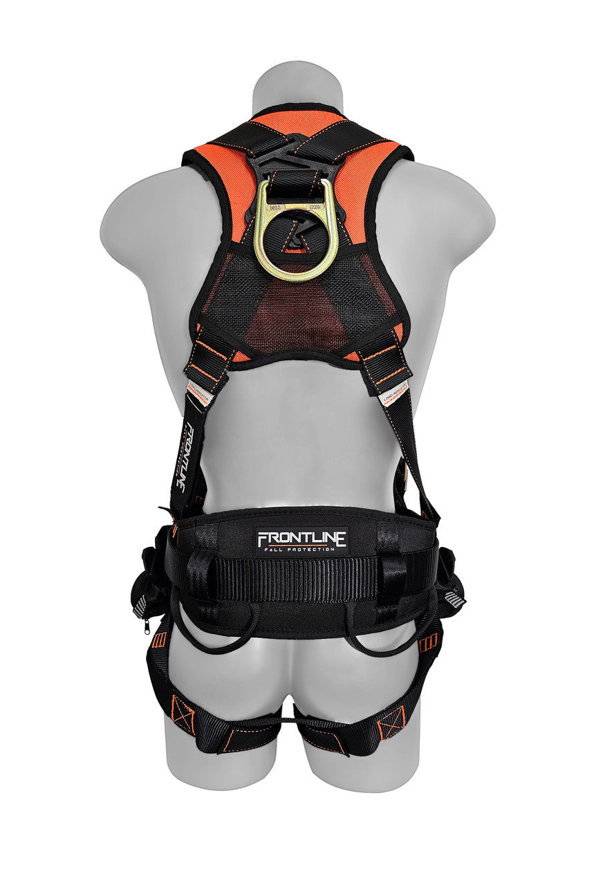 Frontline 100CTB Combat Construction Full Body Harness with Tongue Buckle Legs and Trauma Straps