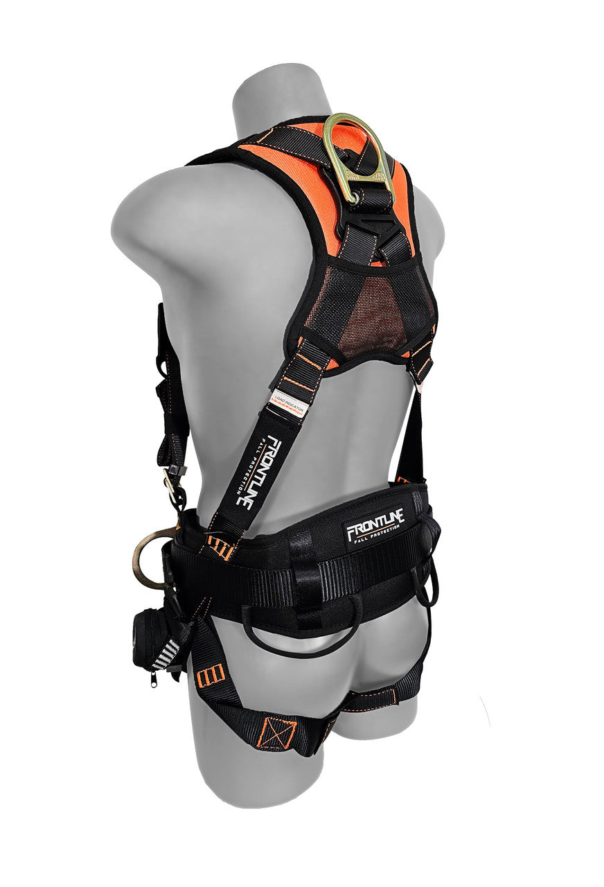Frontline 100CTB Combat Construction Full Body Harness with Tongue Buckle Legs and Trauma Straps