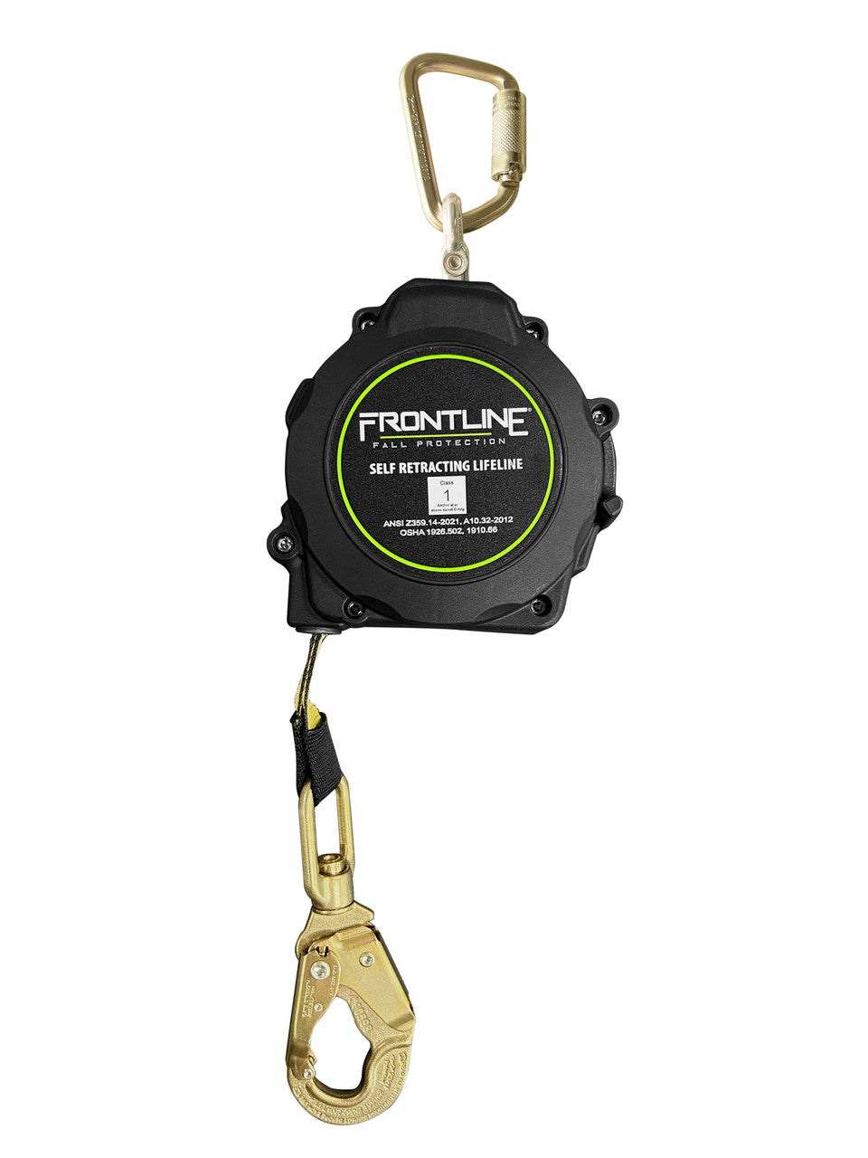 Frontline RPAS Aramid Fiber Web Single Leg SRL with Steel Snap Hook End (Class 1)