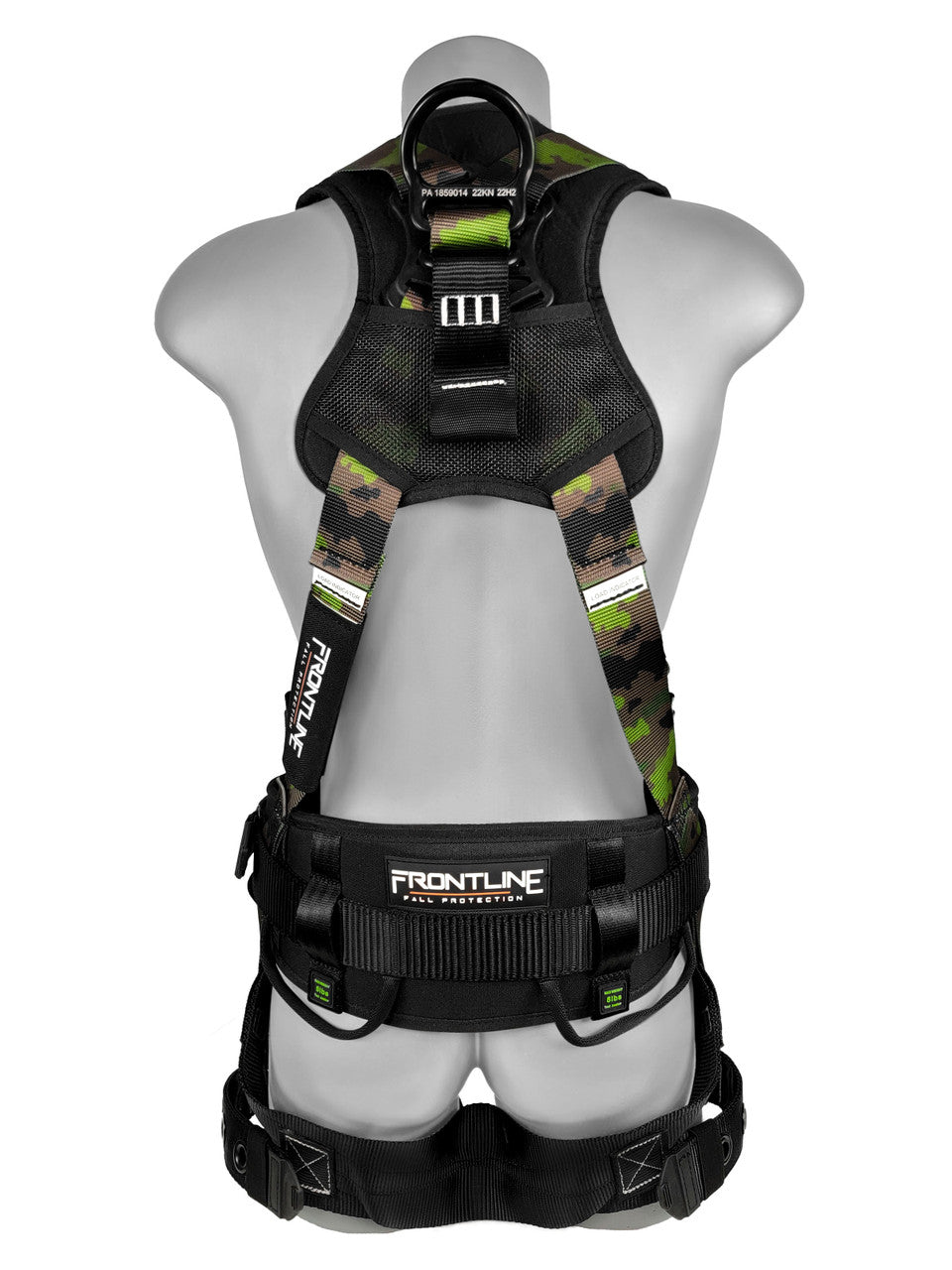 Frontline 110CTB-CF Camouflage Full Body Harness with Aluminum Hardware and Suspension Trauma Straps