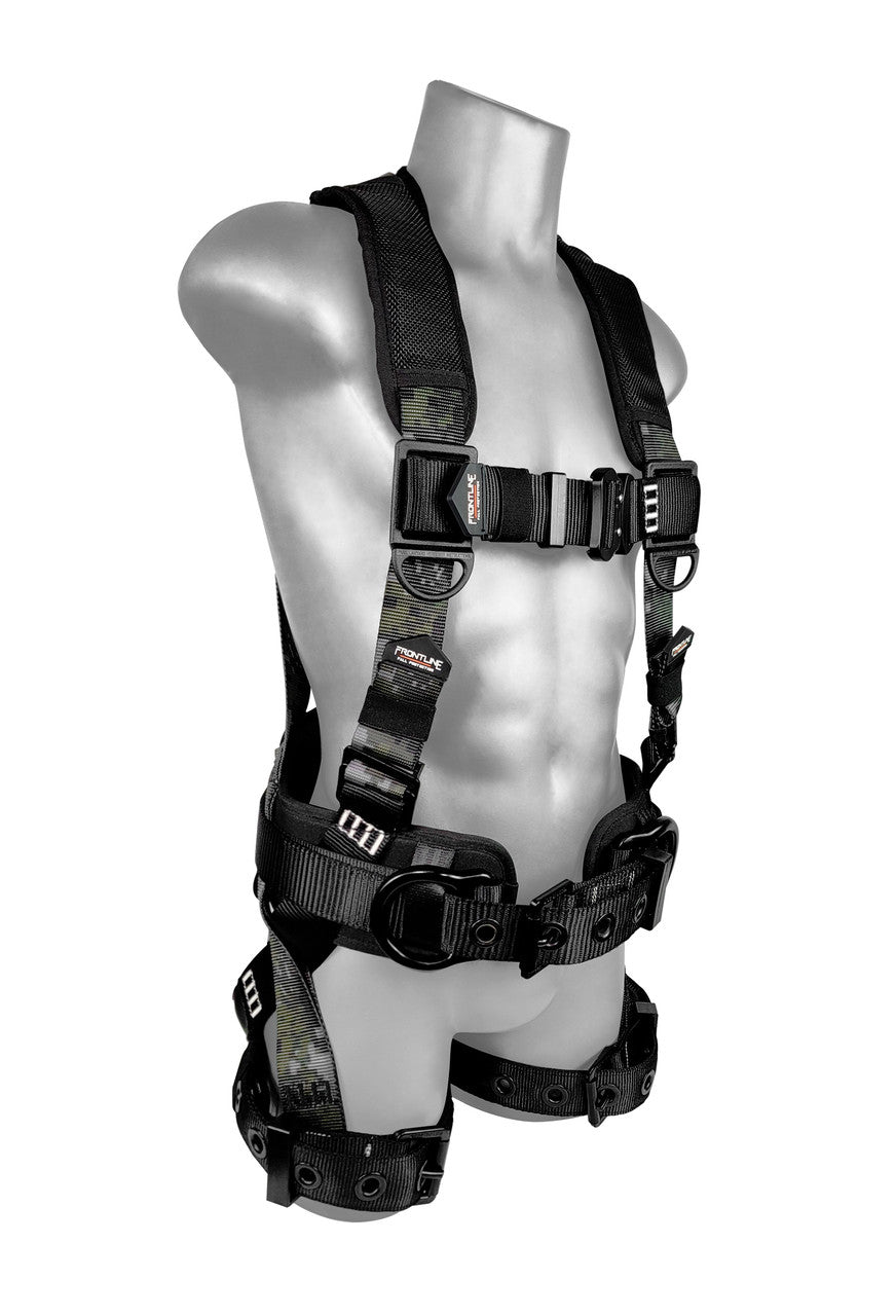 Frontline 110CTB-DC Digital Camo Full Body Harness with Aluminum Hardware and Suspension Trauma Straps