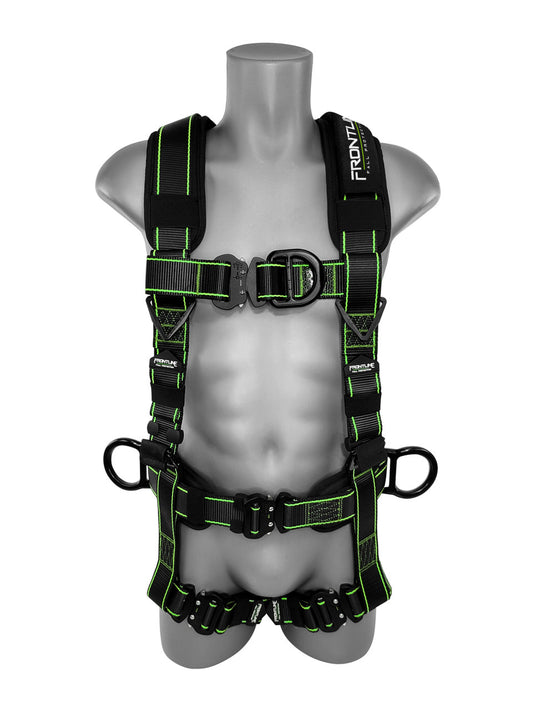 Frontline 200RE Elite Lite Climbing/Rescue Full Body Harness with Aluminum Quick Connect Buckles