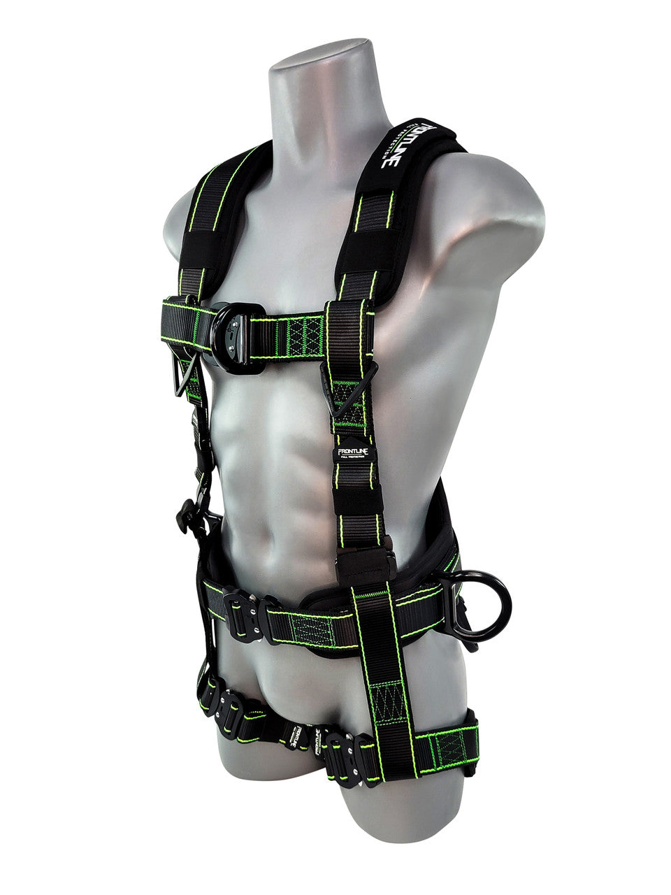 Frontline 200RE Elite Lite Climbing/Rescue Full Body Harness with Aluminum Quick Connect Buckles