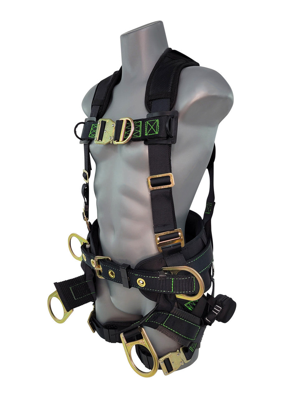 Frontline 350TWQC Patriot Tower Climbing Harness with Seat Sling, Airflo and Quick Connect Buckles - Made in USA