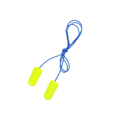 3M 311-1250 E-A-Rsoft Yellow Neons Corded Earplugs with Poly Bag (Regular Size) (200/Pack)