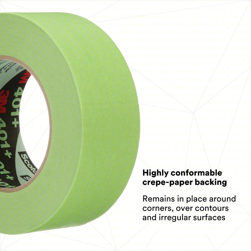 3M 405-051115-64763 | 401+ High Performance Green Masking Tape, 48 mm x 55 m