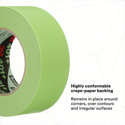 3M 405-051115-64763 | 401+ High Performance Green Masking Tape, 48 mm x 55 m
