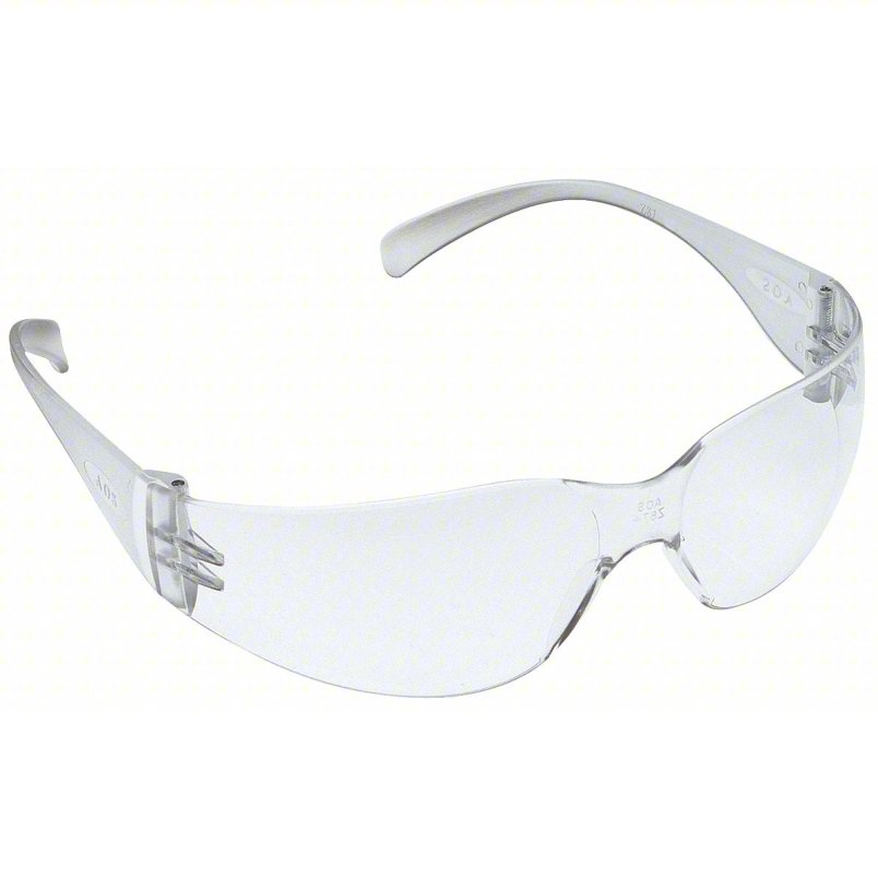 3M Virtua Protective Eyewear 11228-00000-100 Clear Uncoated Lens, Clear Temple.