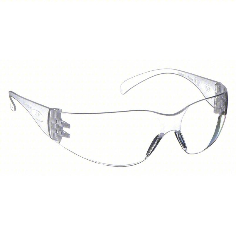3M Virtua Protective Eyewear 11228-00000-100 Clear Uncoated Lens, Clear Temple.