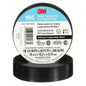 3M 405-076308-92568 Temflex™ 165 Black Vinyl Electrical Tape, 3/4 in x 60 ft — 10 Rolls/Pack