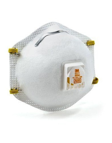 3M 8511 Cool Flow Particulate N95 Respirator with Valve (Box/10)