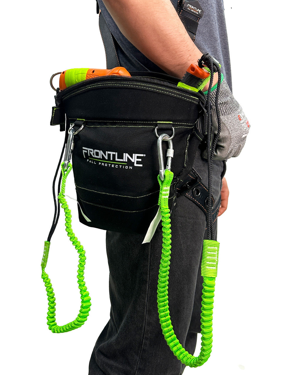 Frontline TP10 10 lbs ToolGrip Tool Pouch with Tool D-Rings, Tool Slots and Zipper Closure