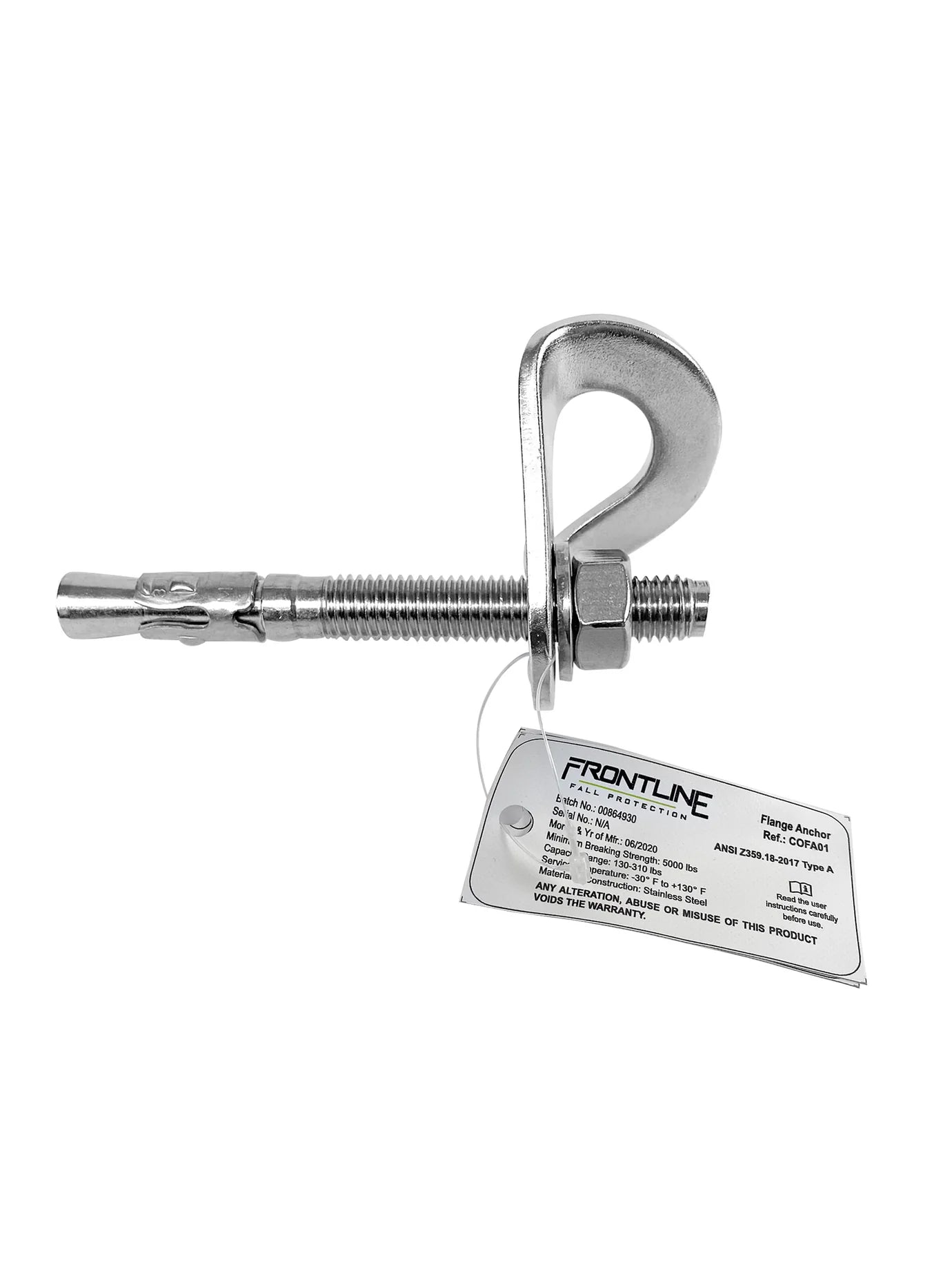 Frontline Stainless Steel Flange Anchor with Bolt