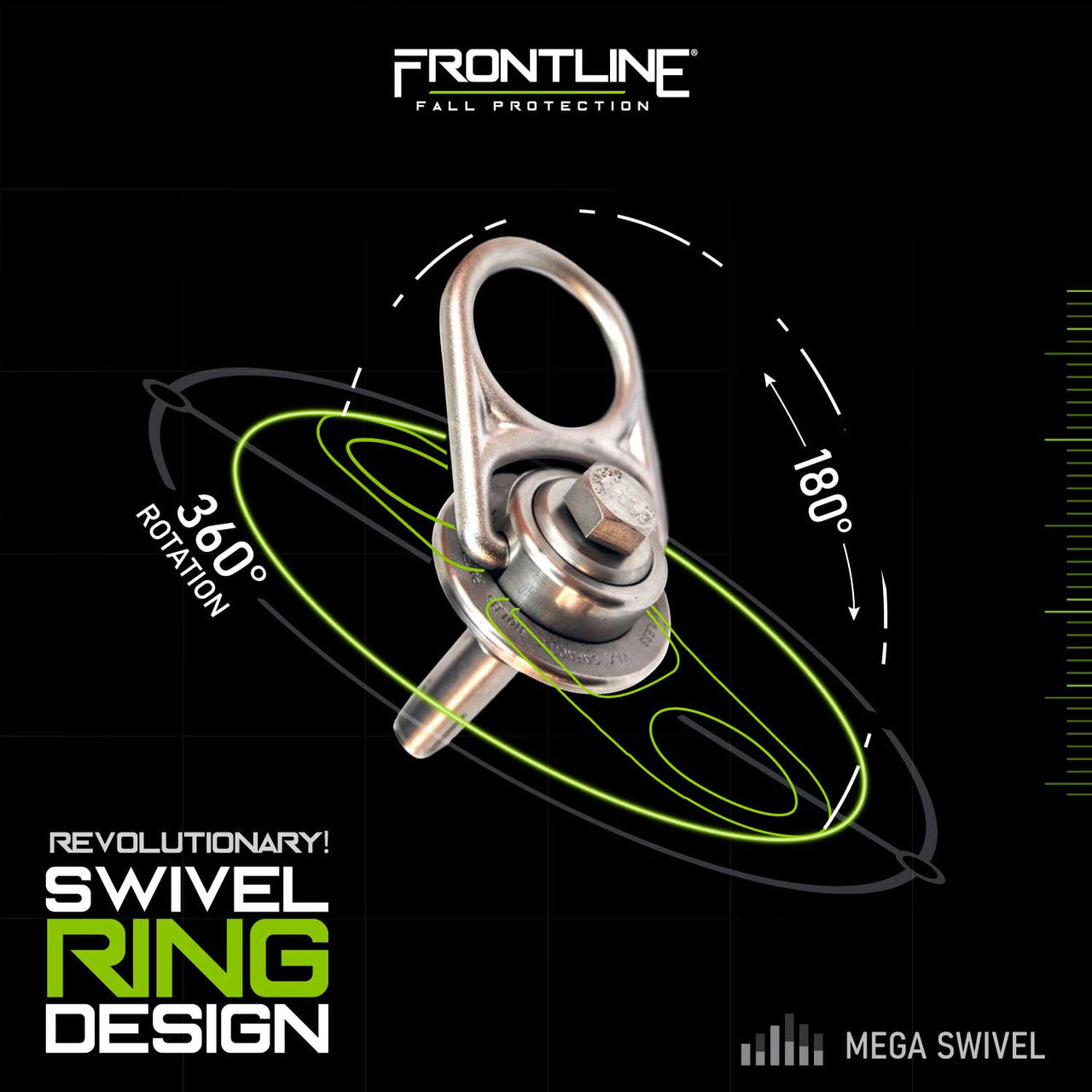 Frontline COM345K-SS MEGA Swivel 5K Stainless Steel Concrete Anchor