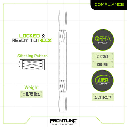 Frontline COSL Concrete Embed Anchor Strap with Looped Ends