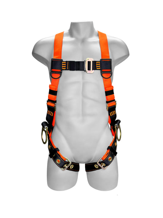 Frontline 100VTB-UN-3D Combat Economy Series Full Body Harness with Tongue Buckle Legs (Uni) - 3D Rings