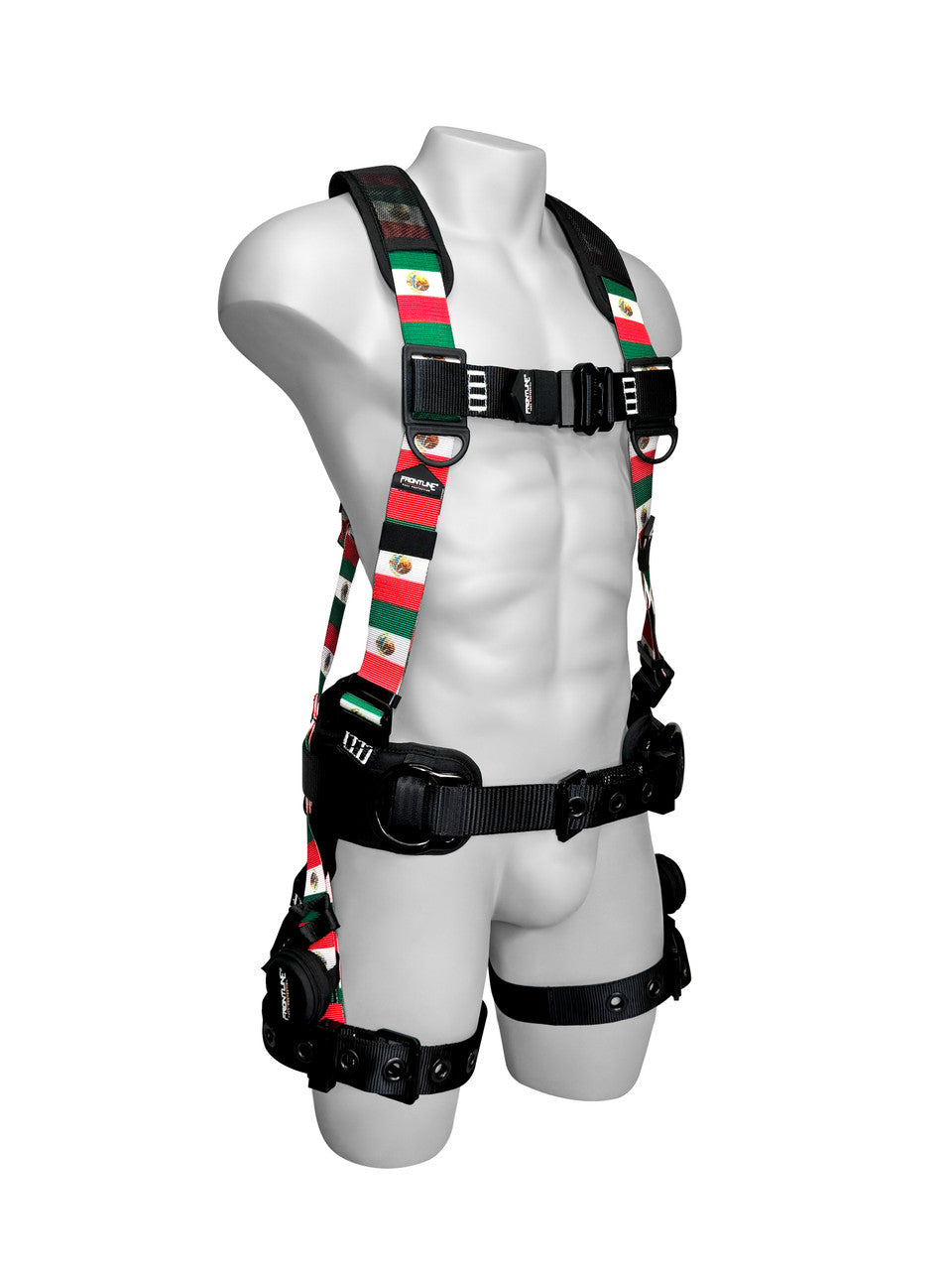 Frontline 110CTB-MX Combat Mexican Style Full Body Harness with Aluminum Hardware and Suspension Trauma Straps