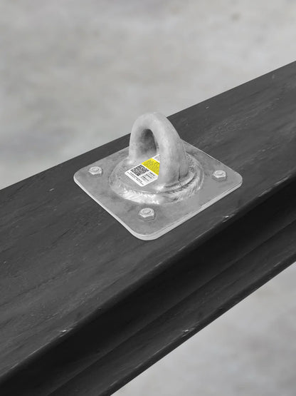 Concrete and Steel 10k Lbs HDG Reusable Anchor Plate - CAL-OSHA