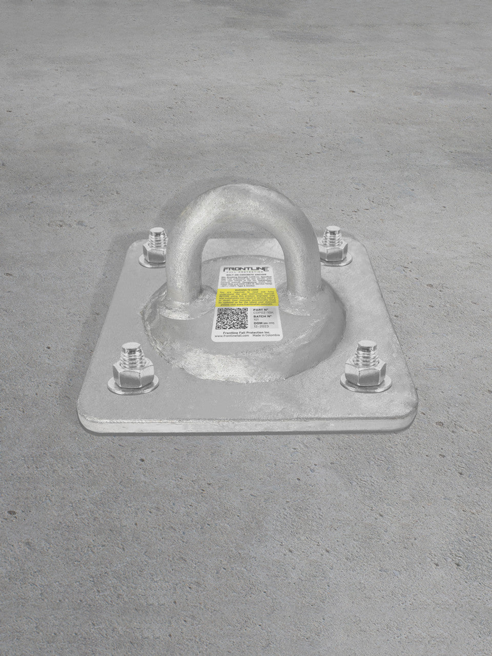 Concrete and Steel 10k Lbs Reusable Anchor Plate