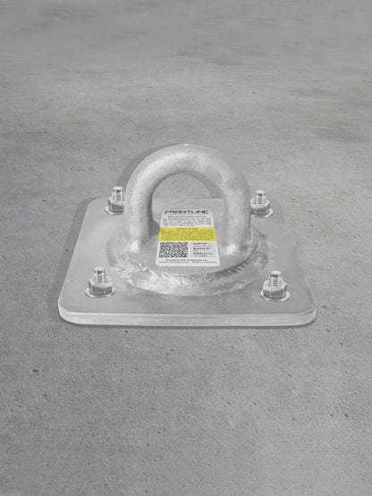 Concrete and Steel 10k Lbs HDG Reusable Anchor Plate - CAL-OSHA