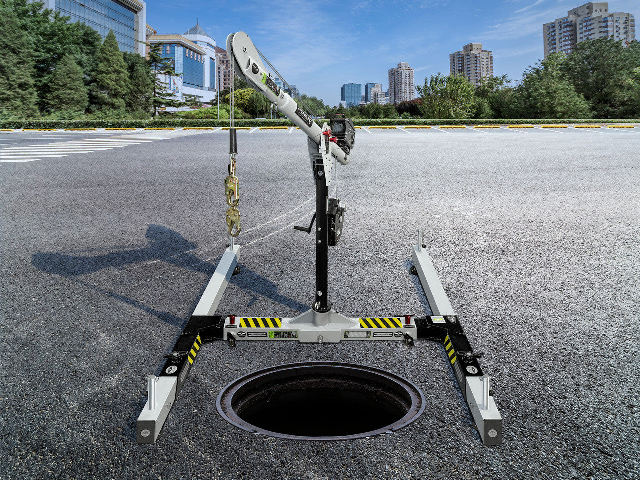 Confined Space Davit Arm System with H-Base