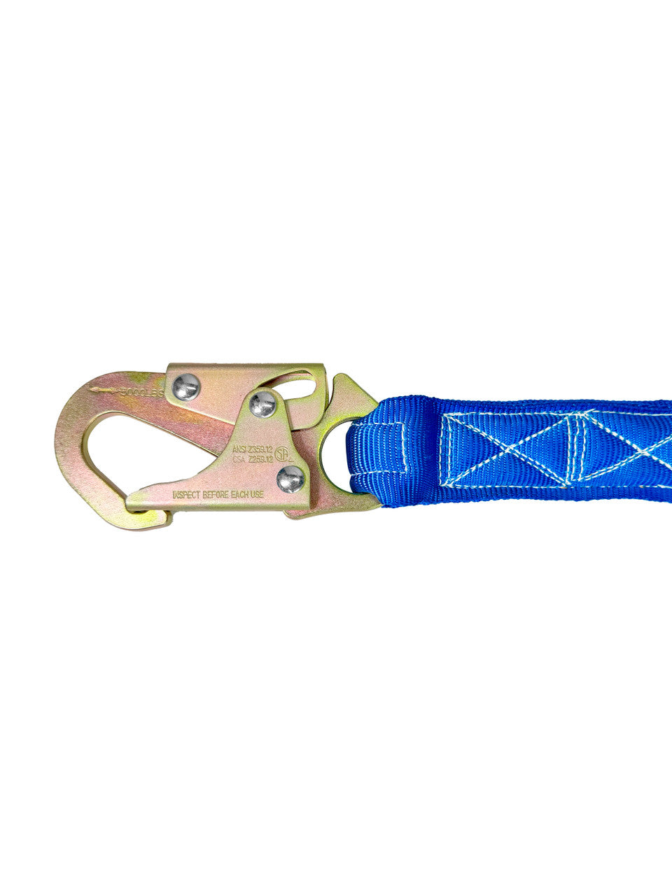 Frontline LIS61S-AM Combat American Style Single Leg 6' Snaphook Lanyard with Internal Shock Absorber