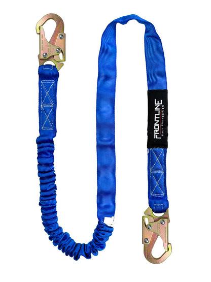 Frontline LIS61S-AM Combat American Style Single Leg 6' Snaphook Lanyard with Internal Shock Absorber