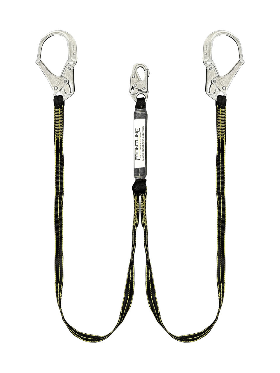 Frontline LIS62RDL Oil and Gas 6' Double Leg Lanyard with Rebar Hooks