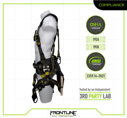 Frontline 150DHTW Derrick 6D with Bosun Belt Full Body Harness