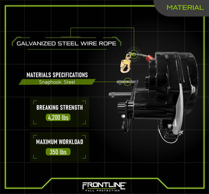 Frontline RAW50 Patriot™ 50' Material Retrieval Winch - Made in USA