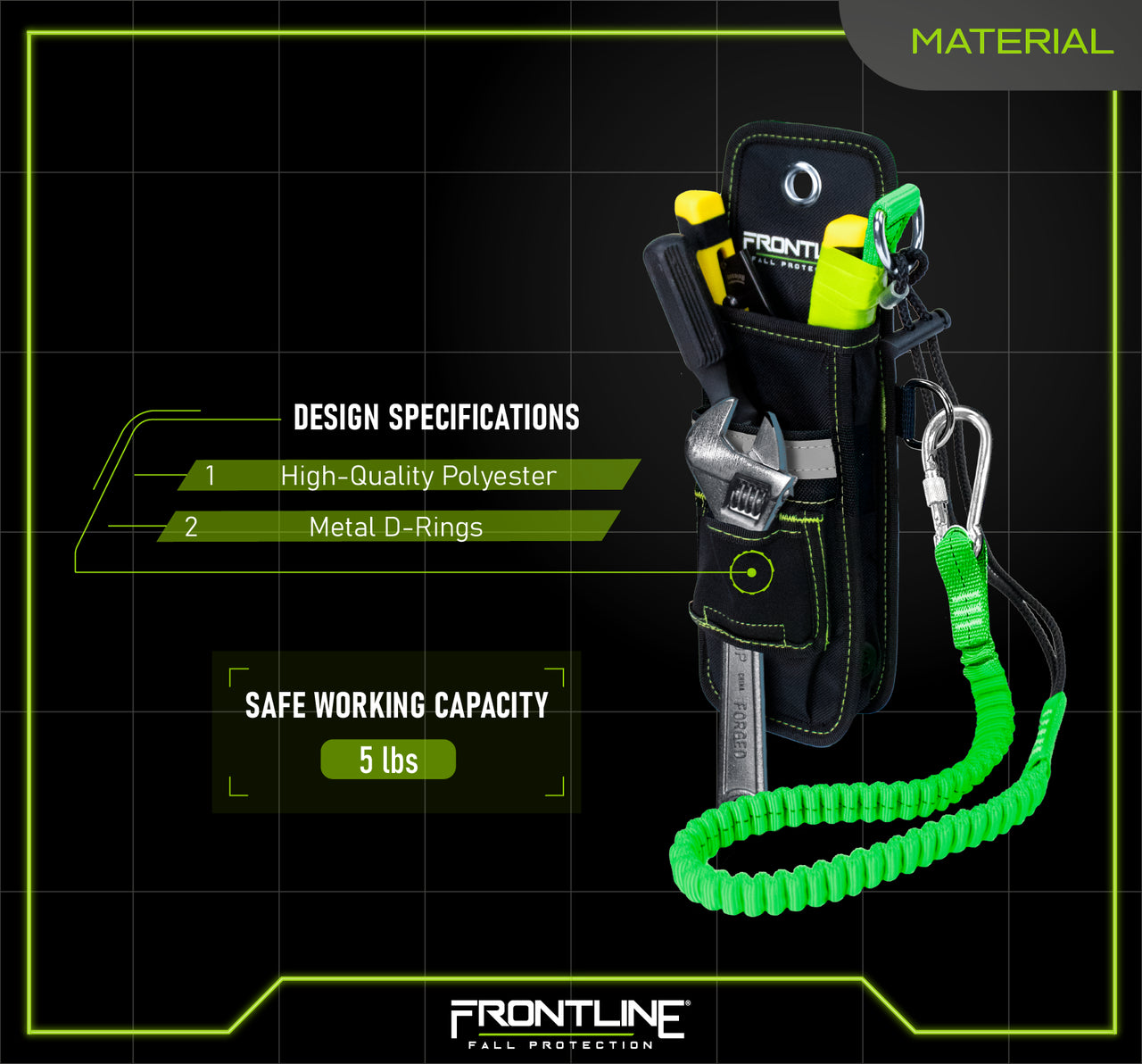 Frontline TH05 ToolGrip 5 lbs Tool Holster with Side D-Rings