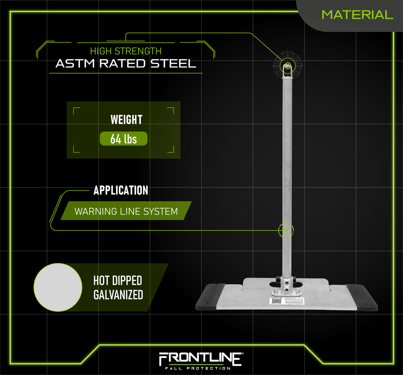 Frontline WLS16 Warning Line System with Base and Handle