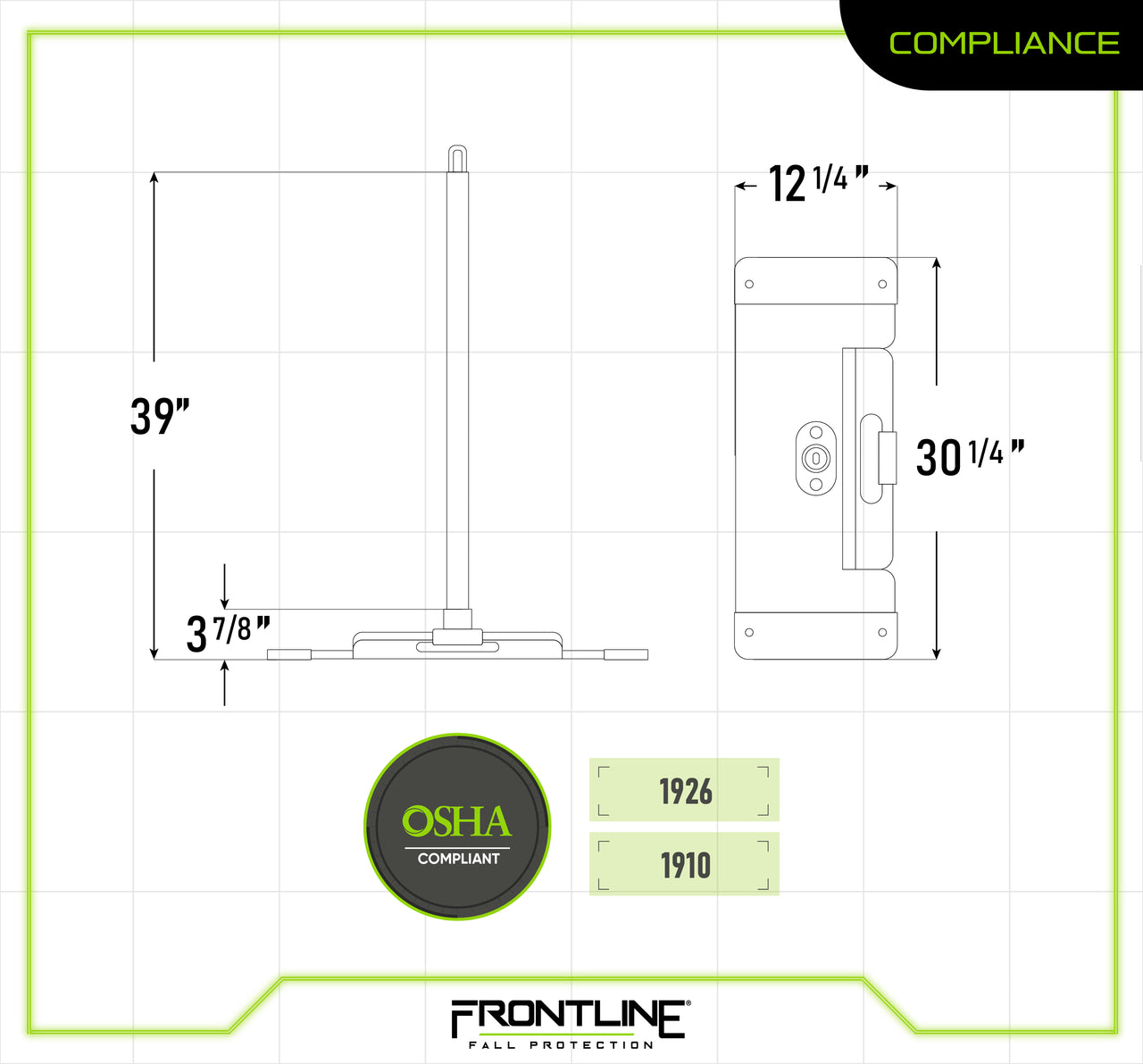 Frontline WLS16 Warning Line System with Base and Handle