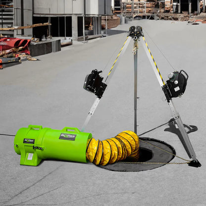 Industrial Plastic Blower Kit with 15' Ducting