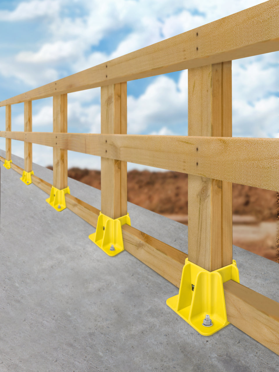 Frontline GPB200 Safety Guardrail Boot Base with Hardware Included