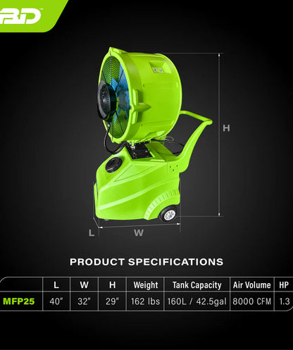 Industrial Misting Mobile Fan