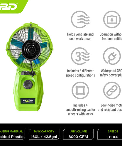 Industrial Misting Mobile Fan