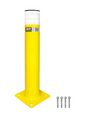 Safety Bollards, Heavy Duty Yellow 4.5" Steel Post
