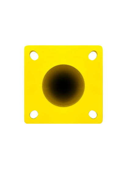 Safety Bollards, Heavy Duty Yellow 4.5" Steel Post