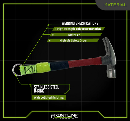 Frontline ACTLDR ToolGrip 4 lbs Webbing Tool D-Ring Anchor