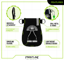 Frontline HH05SW ToolGrip 5 lbs Swiveling Hammer Holster with Side D-Rings
