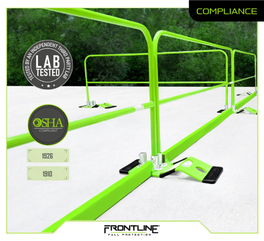 Frontline GUS-EA Guardrail Section for Concrete or Steel Substrates