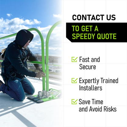 Frontline GUS75 Guardrail System Non-Penetrating Complete 75' Kit