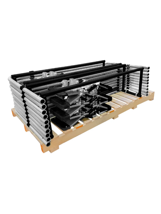 Frontline GUS05 Universal 5' Guardrails with Bases Complete Kit (50')