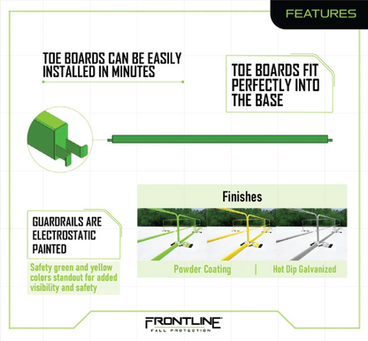 Frontline GUTO 10' Guardrail Toe Board