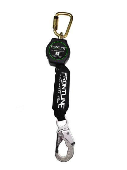 Frontline RPAS Aramid Fiber Web Single Leg SRL with Steel Snap Hook End (Class 1)
